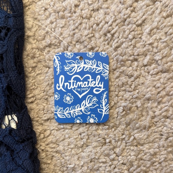NWT Free People Midnight Blue Lace Bralette - Picture 3 of 6